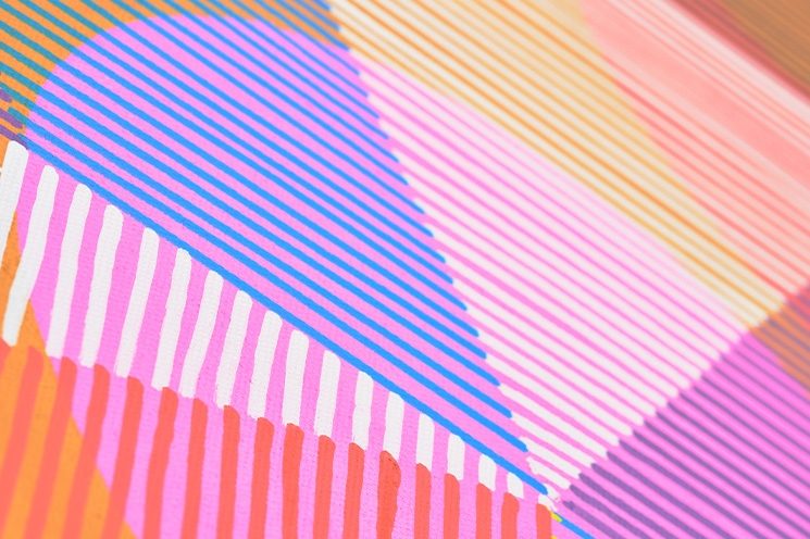 Paul Bokslag. The Skelligs I, 2025, Acrylic on Canvas, 100 x150cm (detail)