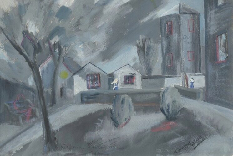 Tony O'Malley (1913-2003) Landscape - Kilkenny Sanatorium, Kells Road (detail)