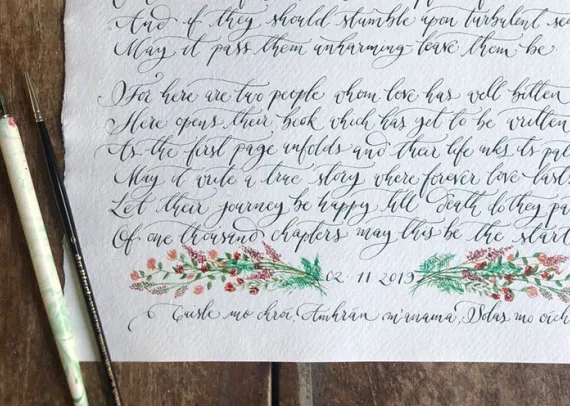 Calligraphy workshop