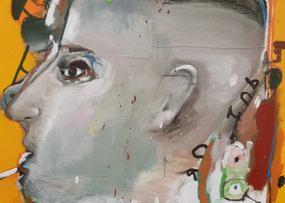 Brian Harte Jamie oil on canvas 80 x 70cm 2025