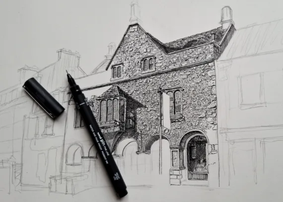 Rothe House Drawing Progress