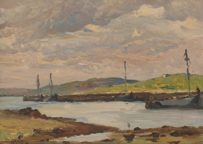 A Harbour in Connemara by Charles Lamb