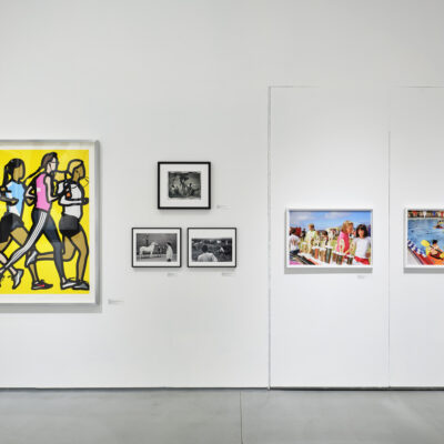 The Art of Sport (L) Julien Opie, (Top M) Vincent Cianni, (Bottom M) Tony O'Shea & (R) Martin Parr, Installation View, Photo Credit: Ros Kavanagh