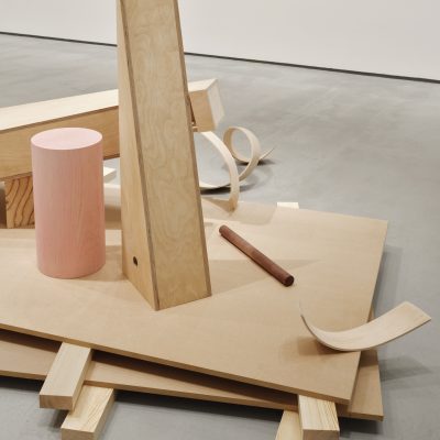 Checklist 15. Plateau, 2026 (Various Works from the series Off Cut) (detail), I Took a Hammer in My Hand, Jan McCullough, Installation View, Photo Credit: Ros Kavanagh