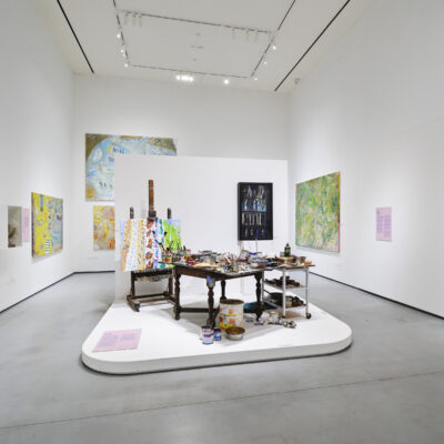 Tony & Jane O’Malley: The Shared Studio, Tony's Studio Area, Installation View, Photo Credit: Ros Kavanagh