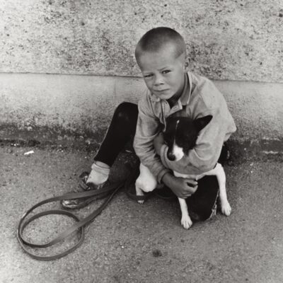 Gypsy Ray (1949 - 2020), 'Boy with Puppy', Silver Gelatin Photograph (archivally printed), Edition No. 2/25, 50.8 x 40.9cm, 2010