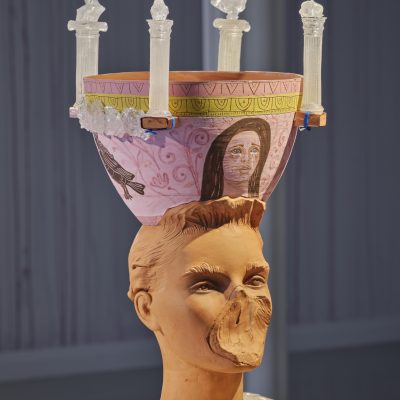 Checklist 14. Pink Bowl Bust, 2023, Siren, Ursula Burke, Installation View, Photo Credit: Ros Kavanagh