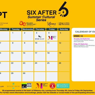 Six after 6 Calendar September