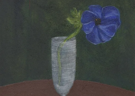 JOM00032 Jane O Malley Blue Anemone I