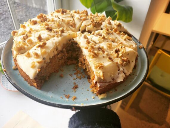 Gluten Free Carrot Cake by Wild Flower Cafe at Butler Gallery