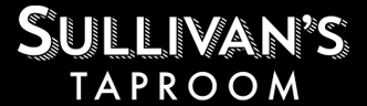 Sullivans Taproom Logo Black background White Text