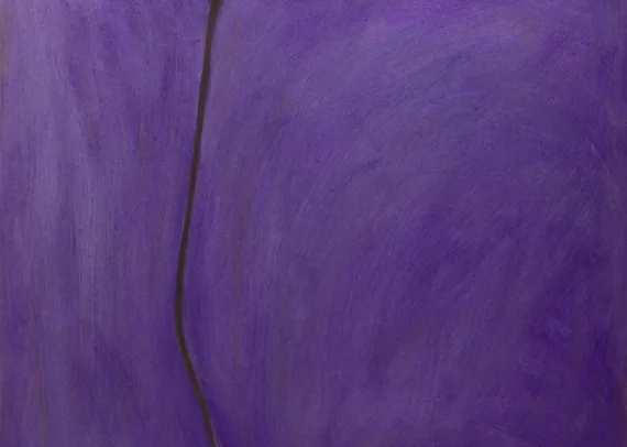 JOM00015 Jane O Malley Pink Orchid in Blue Bowl