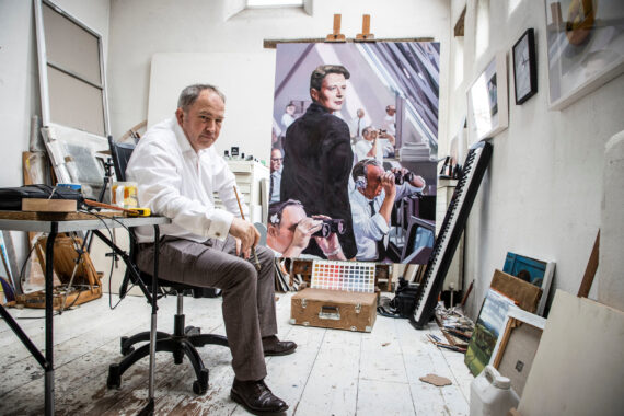 Blaise Smith in his studio in County Kilkenny Photo by Conor Mc Cabe